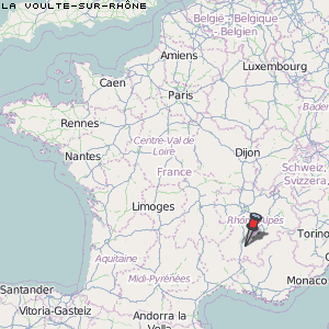 La Voulte-sur-Rhône Karte Frankreich