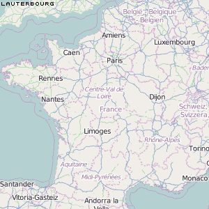 Lauterbourg Karte Frankreich