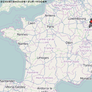 Schweighouse-sur-Moder Karte Frankreich