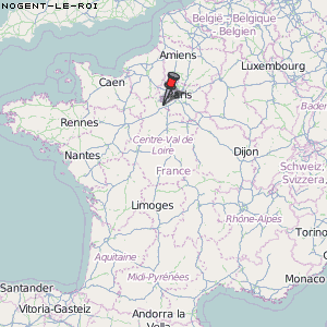 Nogent-le-Roi Karte Frankreich