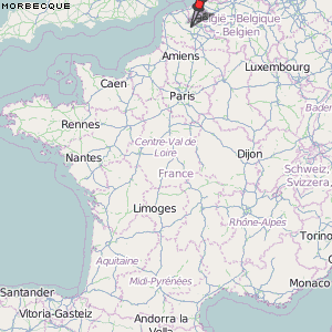 Morbecque Karte Frankreich