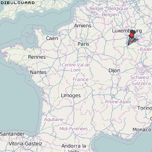 Dieulouard Karte Frankreich