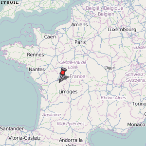 Iteuil Karte Frankreich
