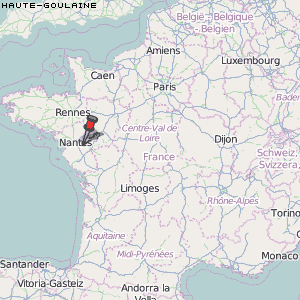 Haute-Goulaine Karte Frankreich