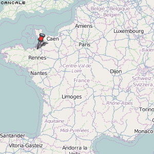 Cancale Karte Frankreich