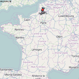 Aumale Karte Frankreich