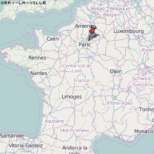 Orry-la-Ville Karte Frankreich