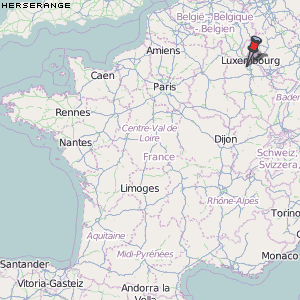 Herserange Karte Frankreich