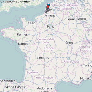 Cayeux-sur-Mer Karte Frankreich