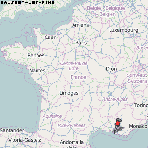 Sausset-les-Pins Karte Frankreich