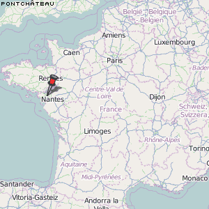 Pontchâteau Karte Frankreich