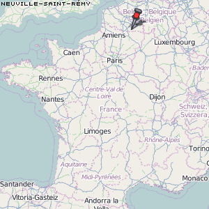 Neuville-Saint-Rémy Karte Frankreich