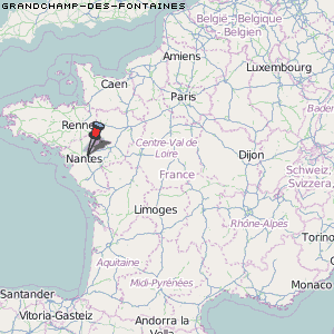 Grandchamp-des-Fontaines Karte Frankreich