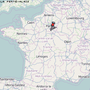 La Ferté-Alais Karte Frankreich