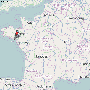Baden Karte Frankreich