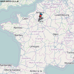 Gargenville Karte Frankreich