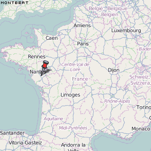 Montbert Karte Frankreich