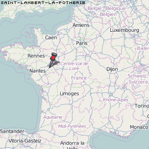 Saint-Lambert-la-Potherie Karte Frankreich
