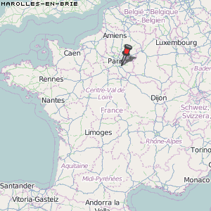 Marolles-en-Brie Karte Frankreich