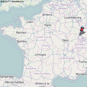 Saint-Amarin Karte Frankreich