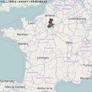 Villiers-Saint-Frédéric Karte Frankreich