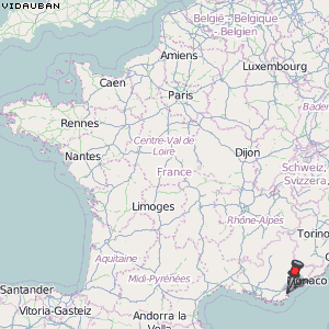 Vidauban Karte Frankreich