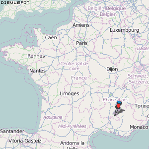 Dieulefit Karte Frankreich