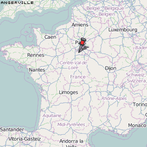 Angerville Karte Frankreich