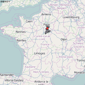 Semoy Karte Frankreich