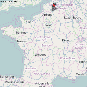 Beaurains Karte Frankreich