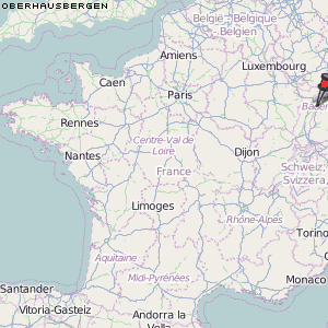 Oberhausbergen Karte Frankreich