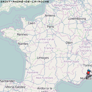 Saint-André-de-la-Roche Karte Frankreich