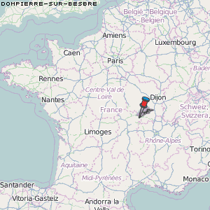 Dompierre-sur-Besbre Karte Frankreich
