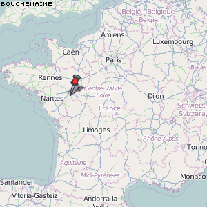 Bouchemaine Karte Frankreich