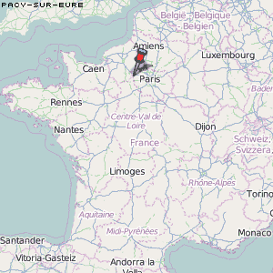 Pacy-sur-Eure Karte Frankreich