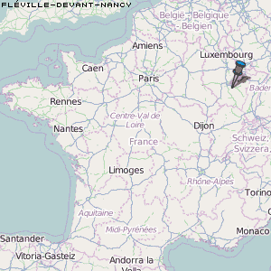 Fléville-devant-Nancy Karte Frankreich