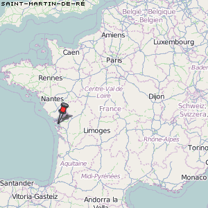 Saint-Martin-de-Ré Karte Frankreich