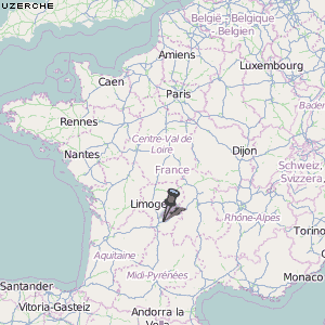 Uzerche Karte Frankreich