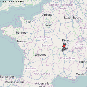 Chauffailles Karte Frankreich