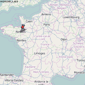 Mordelles Karte Frankreich
