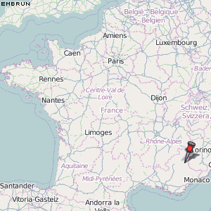 Embrun Karte Frankreich
