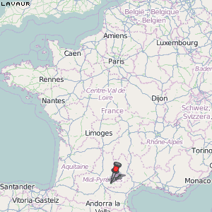 Lavaur Karte Frankreich