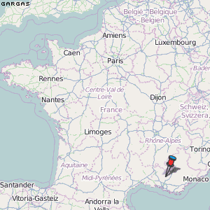 Gargas Karte Frankreich