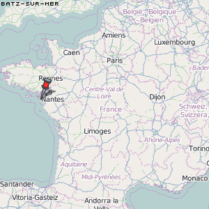 Batz-sur-Mer Karte Frankreich