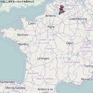 Villers-Outréaux Karte Frankreich