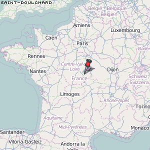 Saint-Doulchard Karte Frankreich