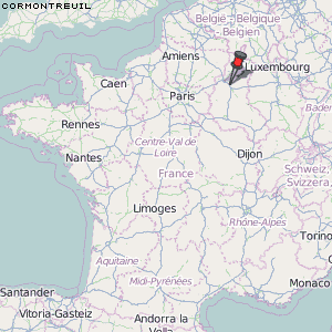 Cormontreuil Karte Frankreich