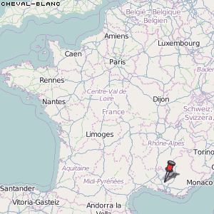 Cheval-Blanc Karte Frankreich