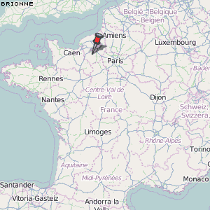 Brionne Karte Frankreich