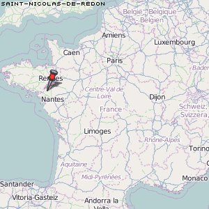 Saint-Nicolas-de-Redon Karte Frankreich